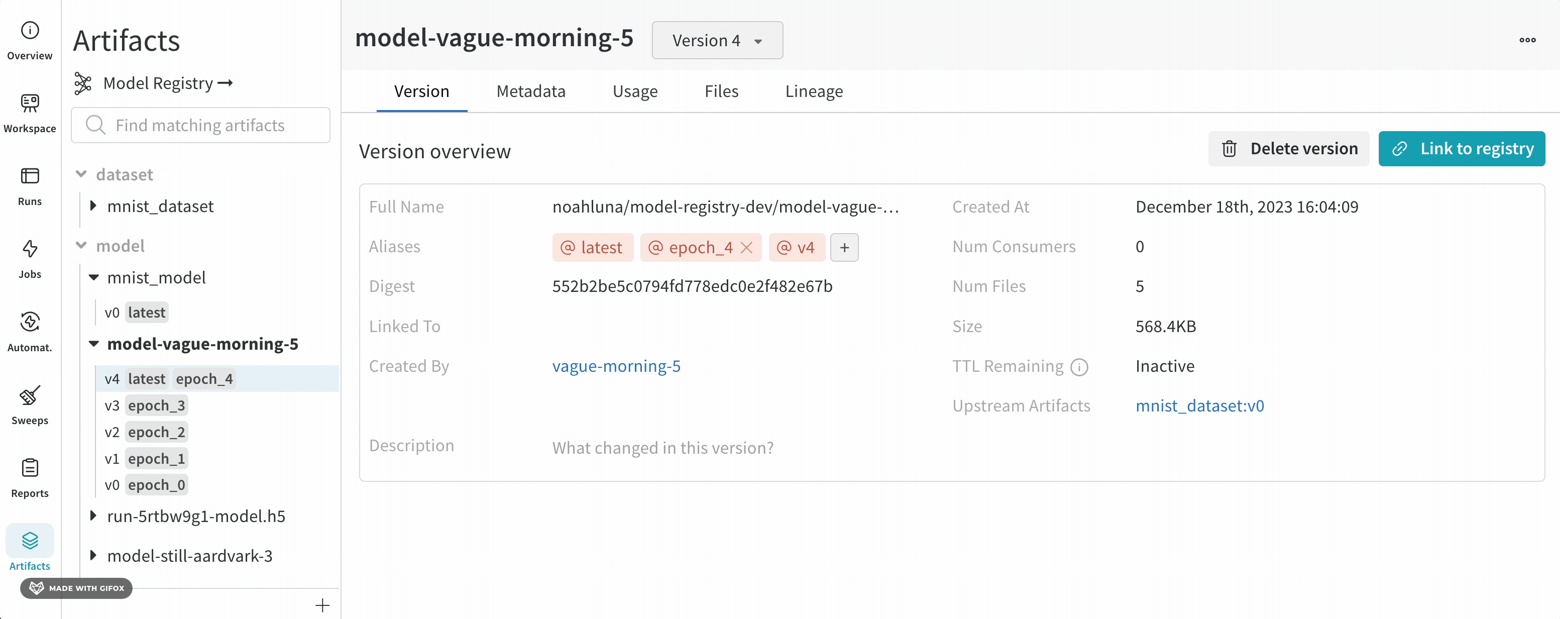 Manual model linking