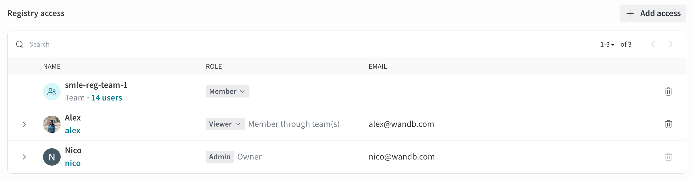 Registry role conflict resolution